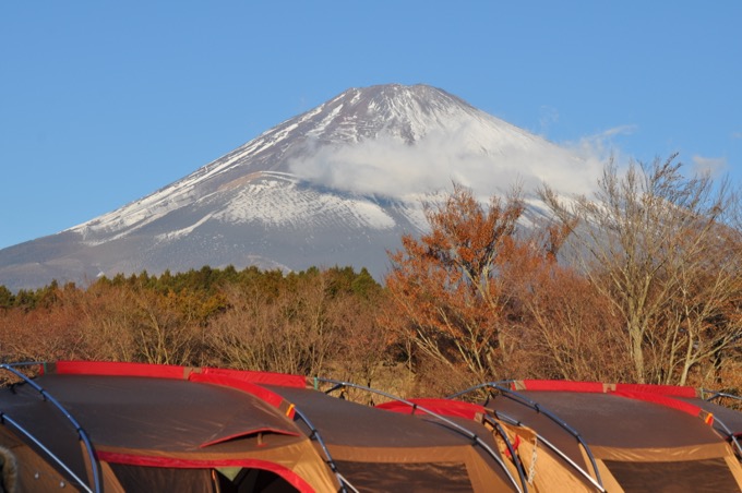 富士山の見えるやまぼうしオートキャンプ場