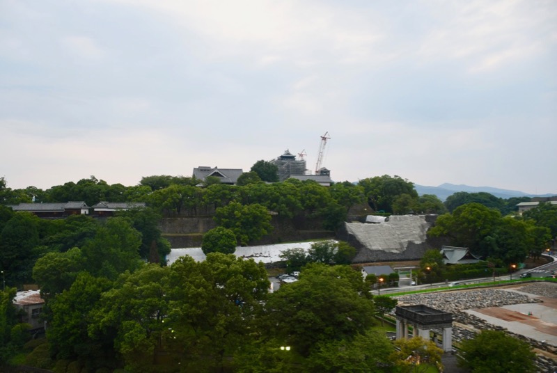 熊本ホテルキャッスルからの熊本城